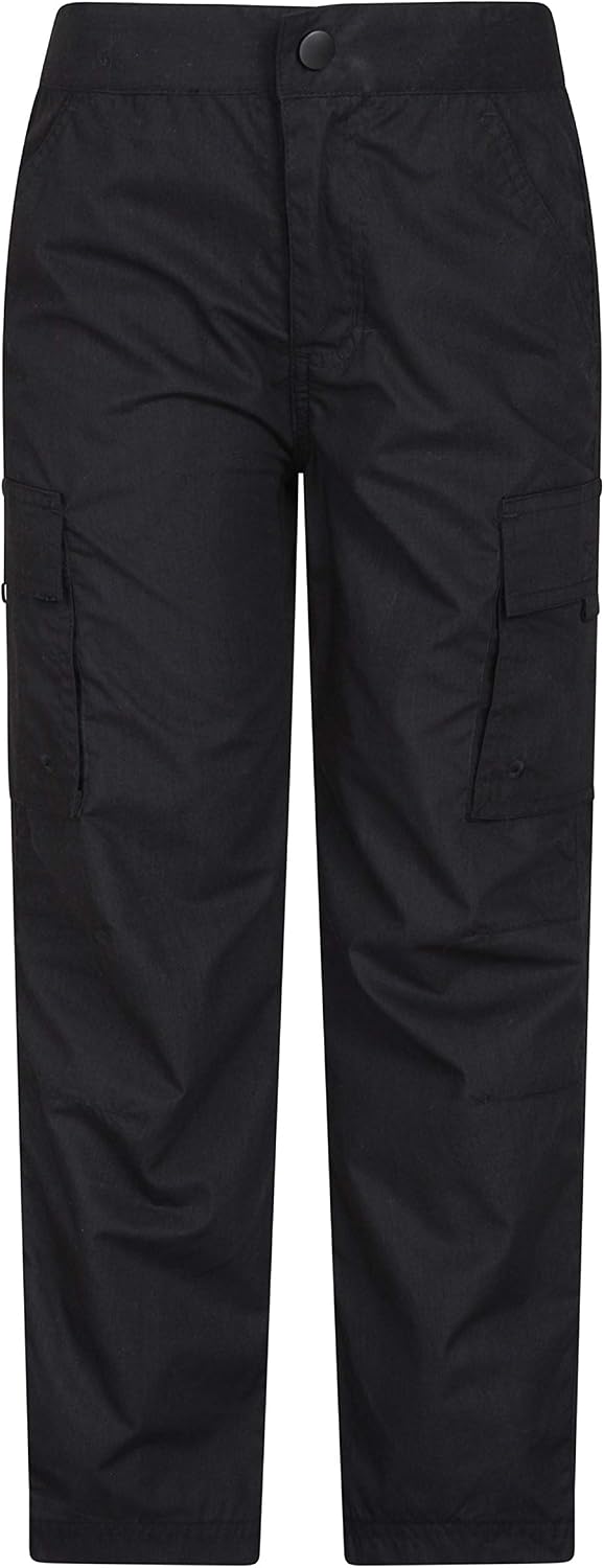 Mountain Warehouse Active Kids Trousers, Lightweight, Fast Drying All Season Pants, Shrink & Fade Resistant Casual Bottoms