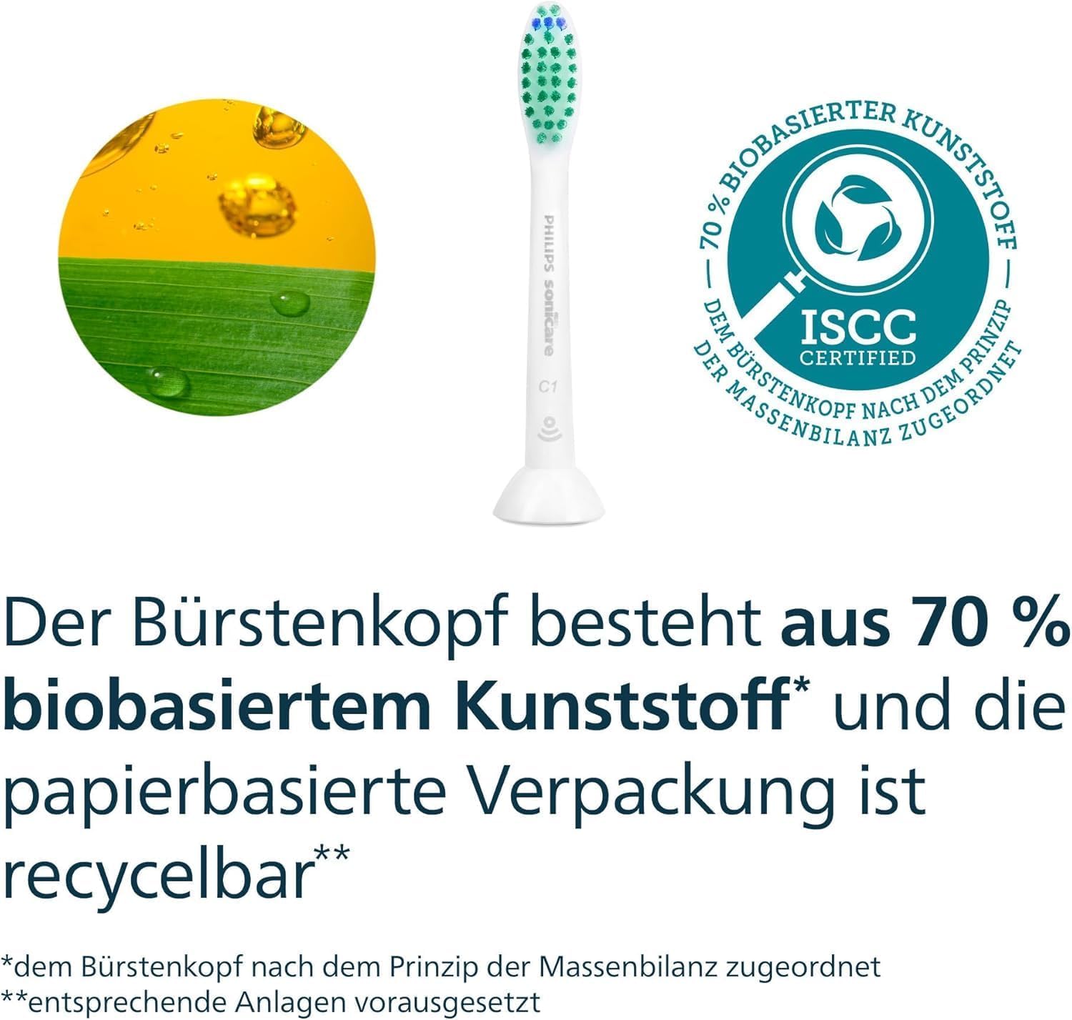 Philips Sonicare C1 ProResults-Bürstenköpfe für elektrische Schallzahnbürsten, 10 Stück (Modell HX6010/32) 9