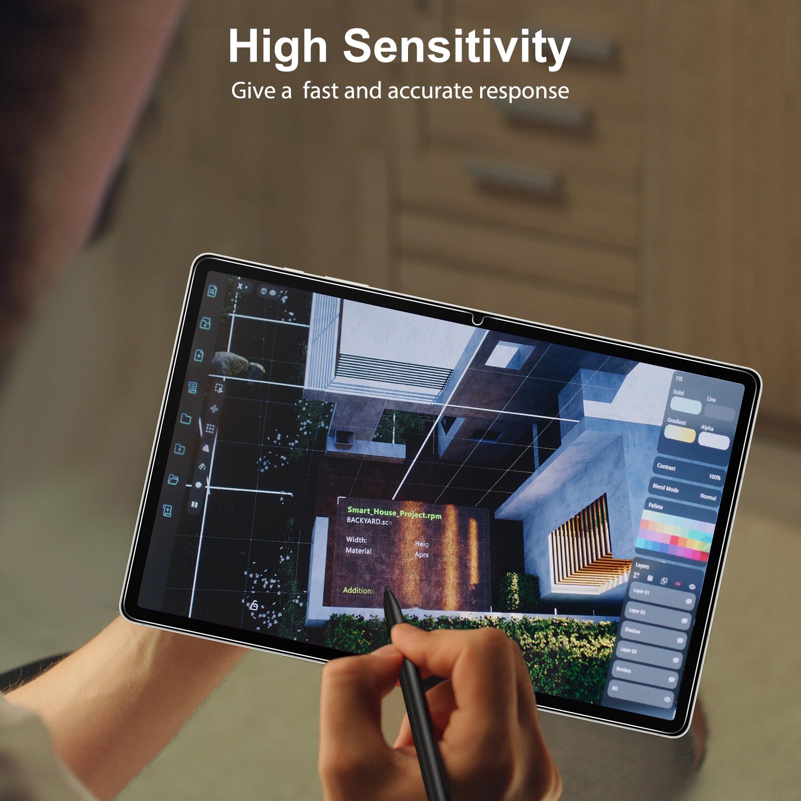 SPARIN Screen Protector for Samsung Galaxy Tab S10 Plus/S9 Plus/S9 FE Plus/S7 FE 5G/S8+ 12.4 Inch, HD Tempered Glass for galaxy Tablet S10+, Anti-Scratch, High Response -2 Pack