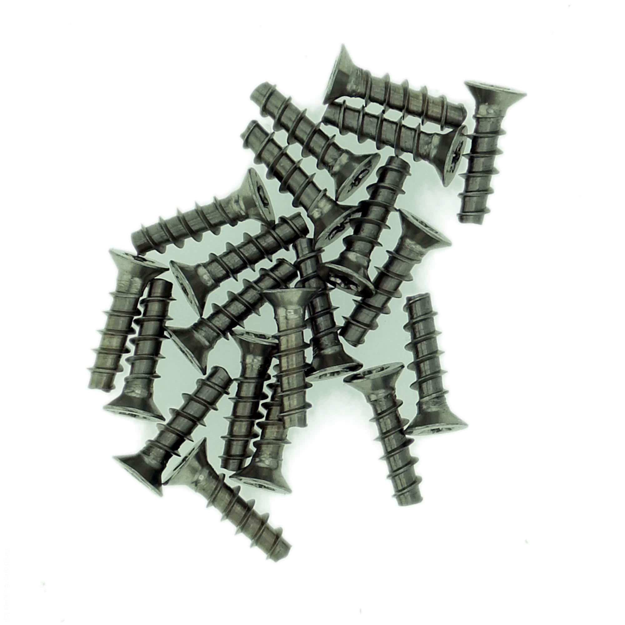 D4 (4mm x 16mm) TX Countersunk Screws for Plastic (Trilobular) - Stainless Steel (A2) (Pack of 20)