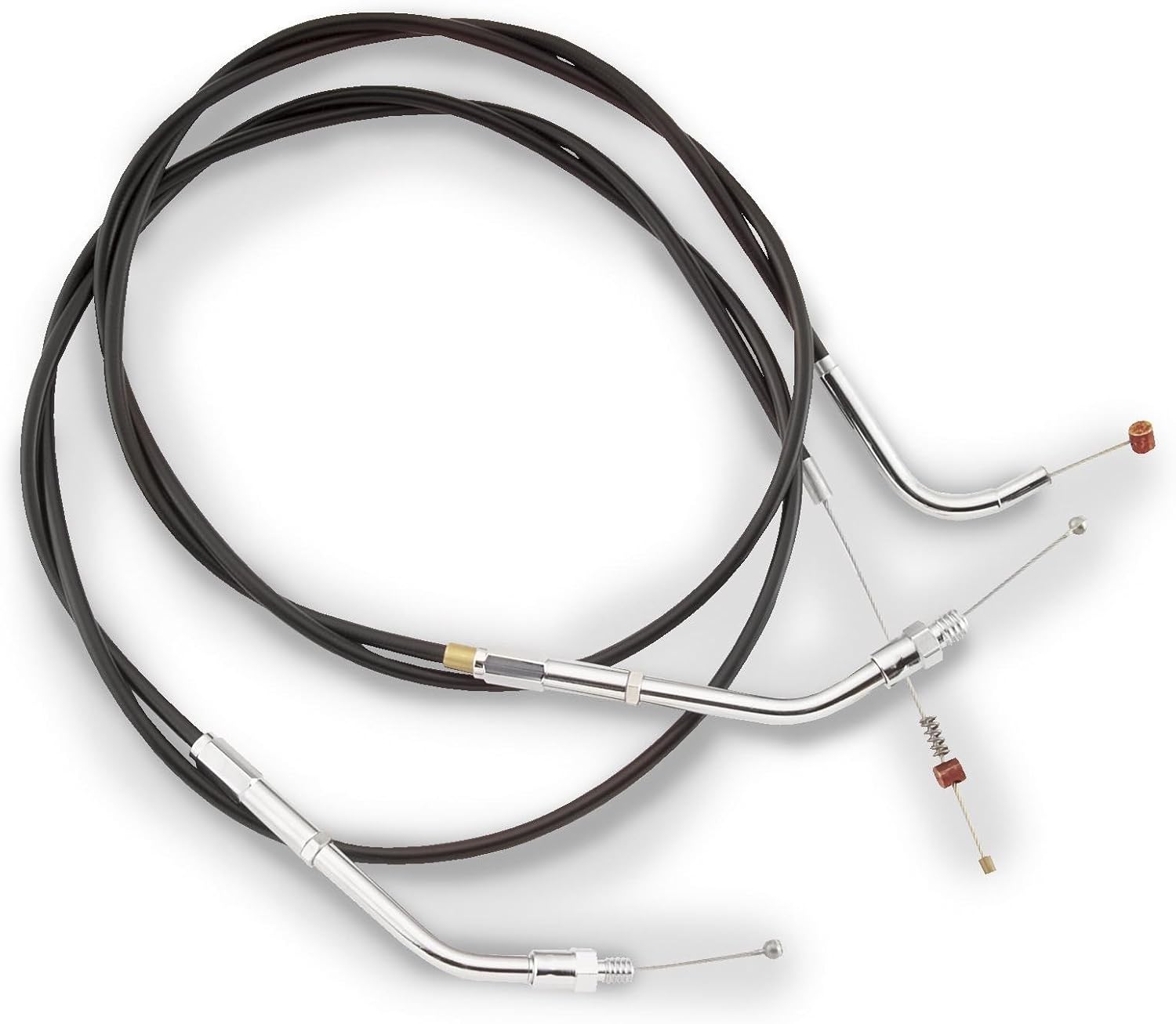 Performance Products Black Vinyl Throttle Cable (+4in.) for Mikuni HSR42/45, Screaming