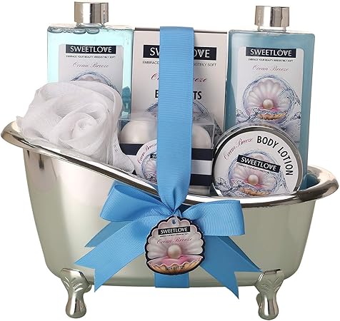Panier Cadeau Spa Pour Femme Coffret Cadeau Pour Le Bain Et Le Corps Luxueux 10 Pieces