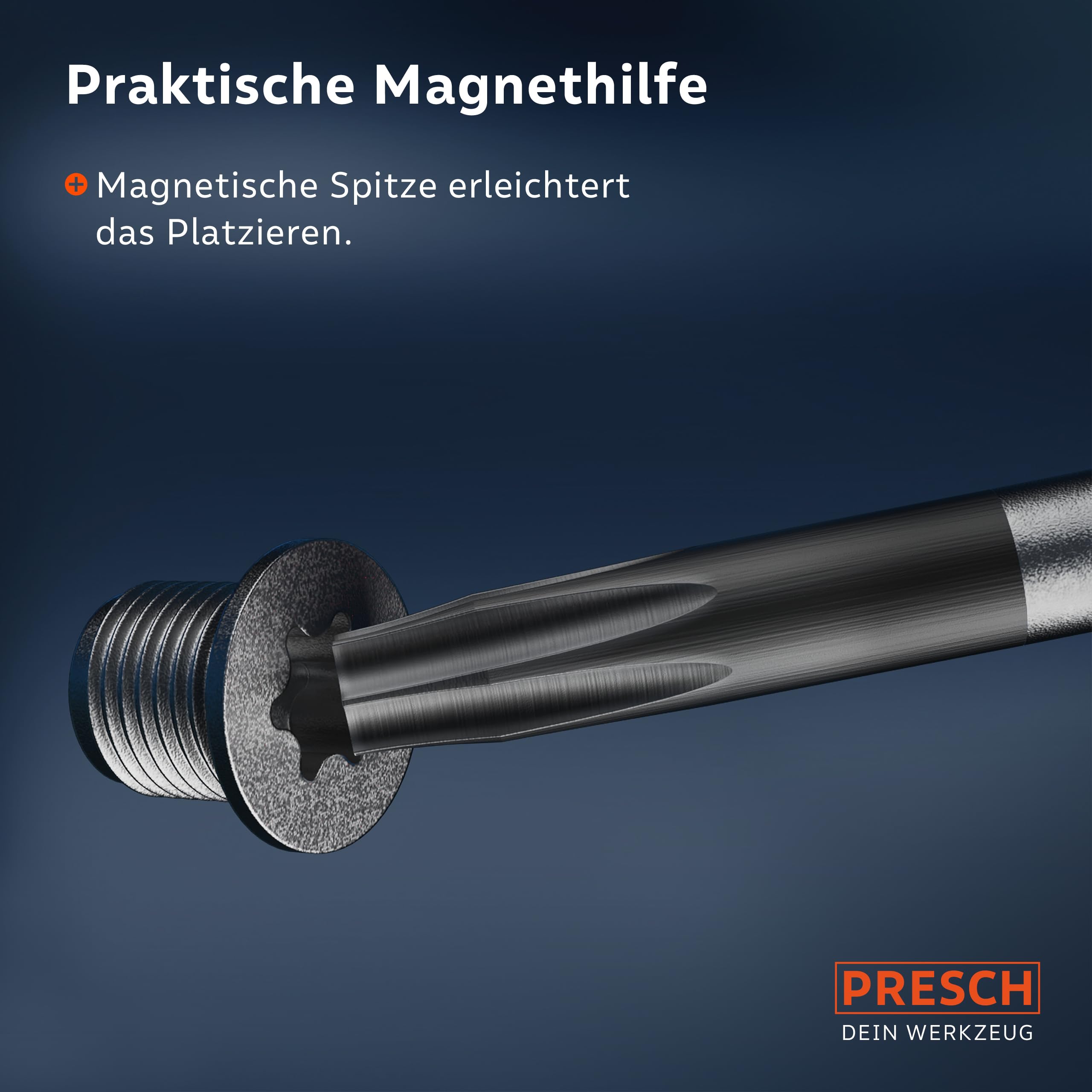 Presch TX Schraubendreher Set 6-teilig - Hochwertige, magnetische Sternschraubenzieher - Innensechsrund T Schraubenzieher Satz - Profi Werkzeug zum Schrauben 4
