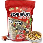 Spicy Garlic Kimchi Ramen Toppings 14oz, 10-Ingredient with Chili Packet | Freeze Dried &amp; Dehydrated Veggie Vegetable Mix, Authentic Korean Spicy Upgrade Instant Noodles Soup, Low Sodium, Bulk Bag