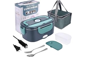 Electric Heated Lunch Box Food Heater/Warmer Portable for Adults Car Truck and Home Work Electric Lunch Box - Leak Proof, 1.5