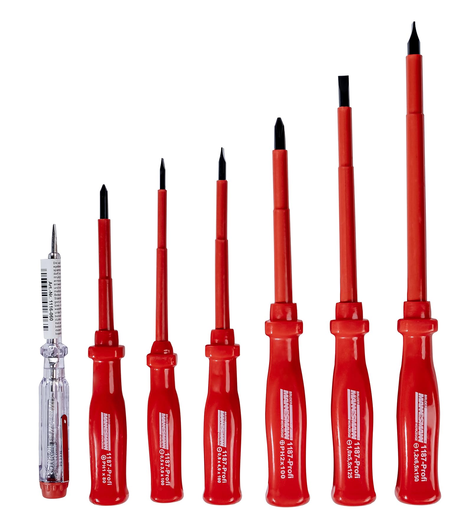 Mannesmann VDE-Screwdriver Set (7 Pieces)