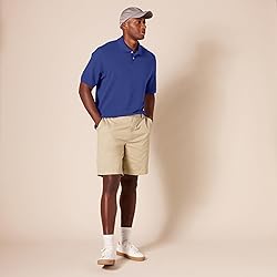 Amazon Essentials Men's Regular-Fit Cotton Pique