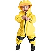 Cuddle Club Kids Toddler Snow & Rain Suit - Muddy Buddy Waterproof Coverall One Piece Weather Resistant Baby Jacket