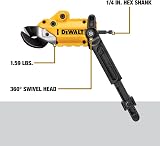 DEWALT DWASHRIR Metal Shears Attachment 18GA 360 Degree Swivel Hex Shank view 2