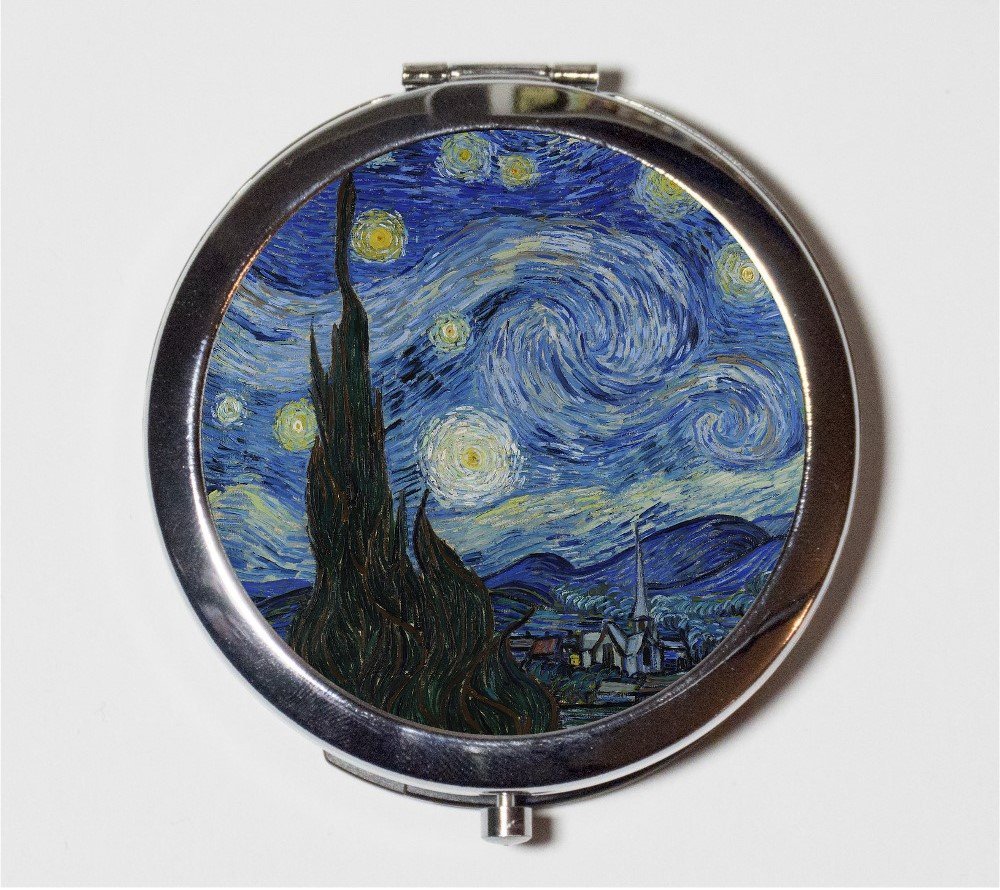 Venetian Mirror With Starry Night Patterns