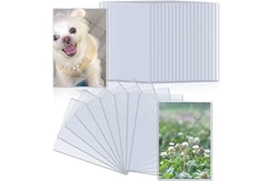 FMOACEN 5" x 7" Photo Postcard Protectors, Rigid Hard Print Protectors, Clear Waterproof Protectors, Paper Sleeves Photo Plastic Sleeves Document Holder, Memories and Collectibles Storage (30 Pack)
