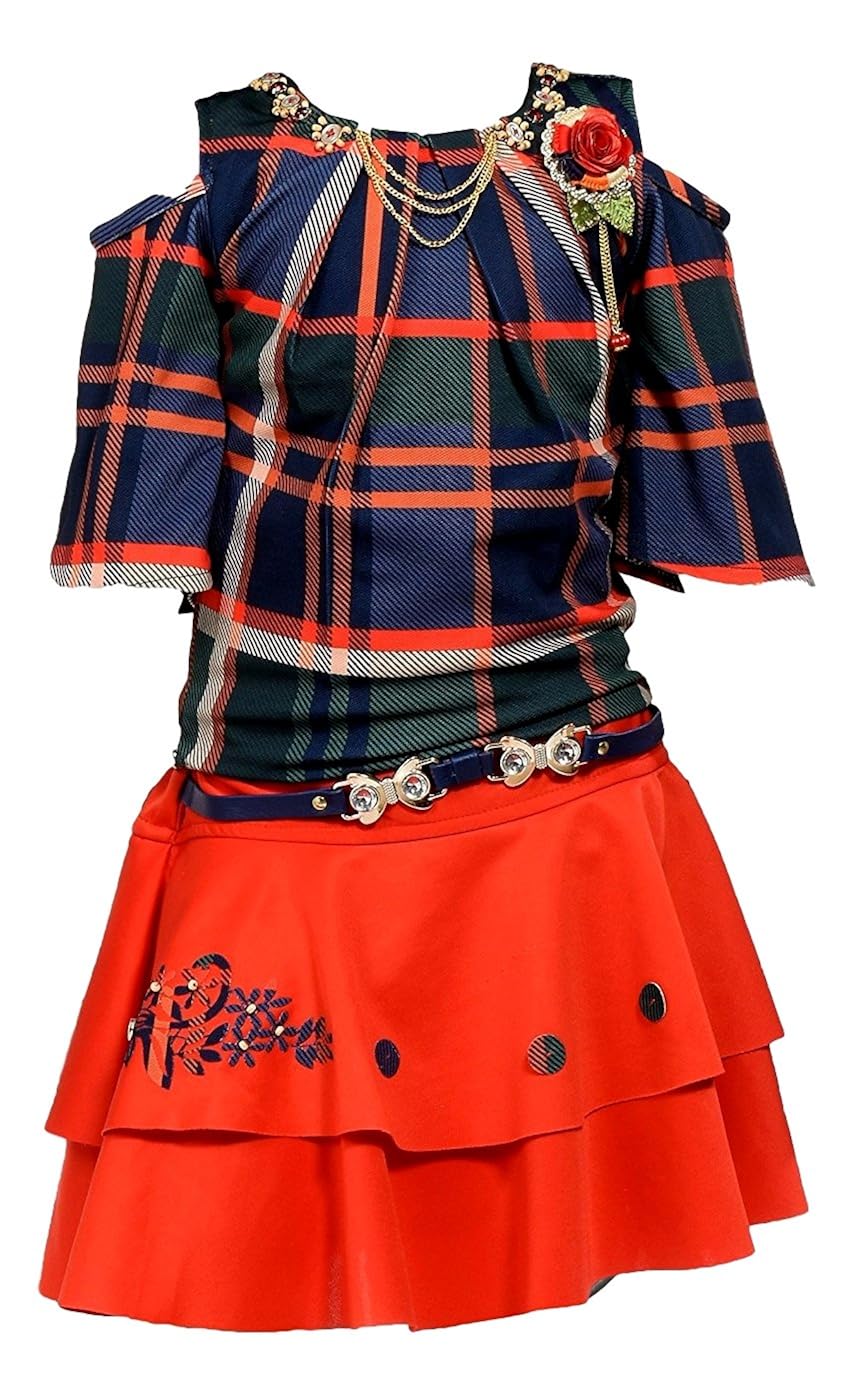 shoulder cut top and skirt