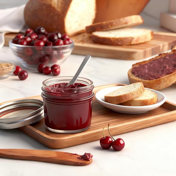 COMSAF 4 OZ MASON JARS BULK SET, 24 PACK REGULAR MOUTH JARS WITH LIDS