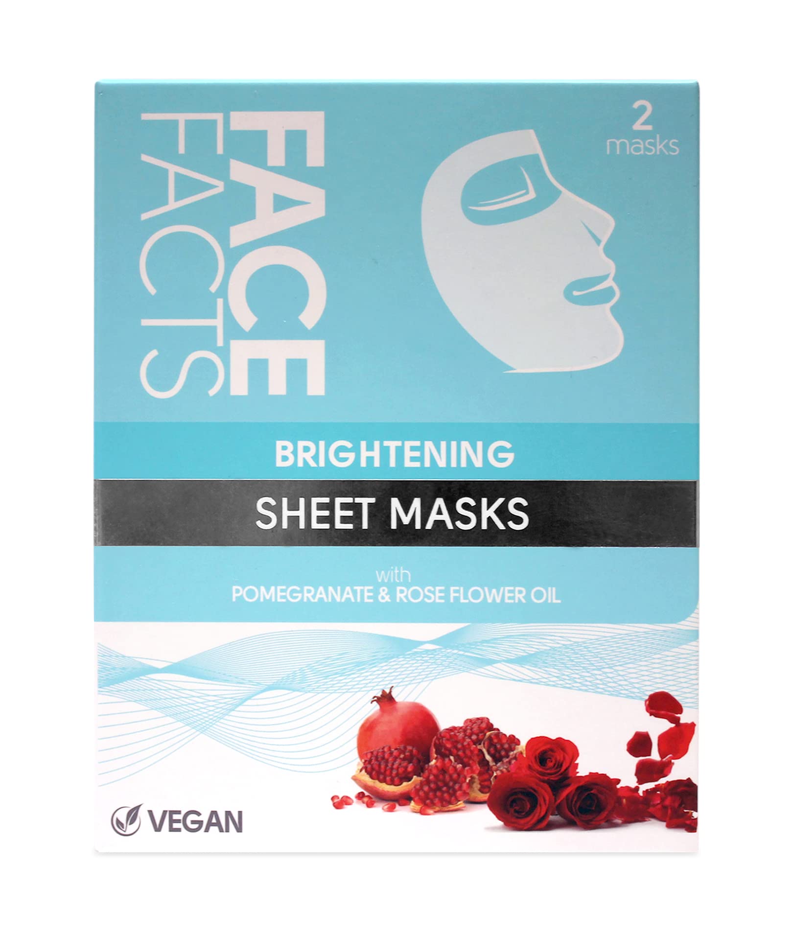 Face Facts Brightening Sheet Mask | Hydrate + Glow | 2 x Masks