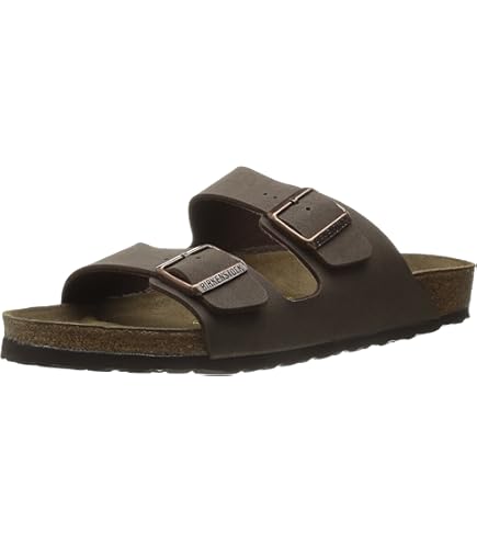 Amazon.com | Birkenstock Unisex Arizona Sandal,Mocha Birkibuc,37 M