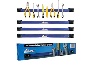 Magnetic Tool Holder - Heavy-Duty 18 Inch Rack for Walls, Garage Accessories, Shed and Shop Organizer, Wrench Rack, Gifts for