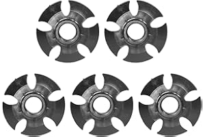 5PCS Snow Trekking Baskets, Removable Mud Ski Basket Trekking Pole Snowflake Basket, Hiking Walking Sticks Rubber Tips, 1.6cm