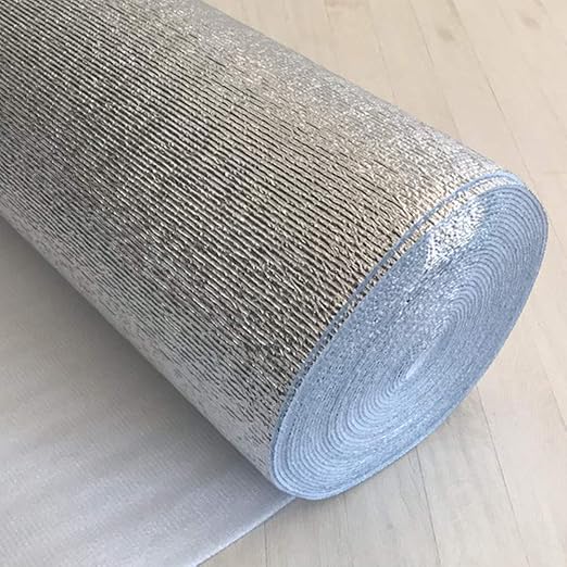 Amazon 訳あり 山五 アルミ保温シート お得用 ロール 3mm厚 幅60cm 長さ19m アルミシート 銀マット アルミロールマット 床保護マット チェアマット オンライン通販