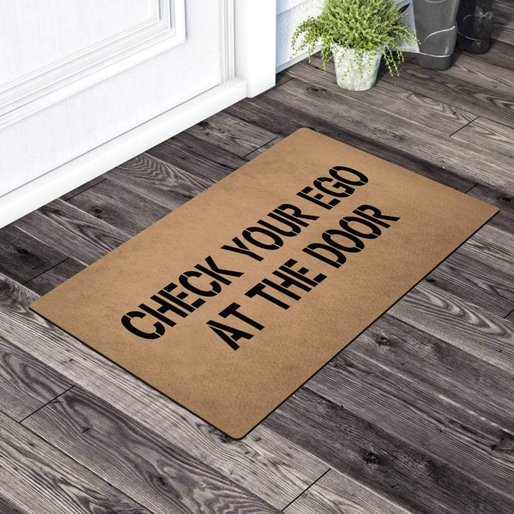 Image result for check your ego at the door doormat