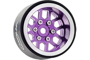 TCRC 4PCS Aluminum Deep Dish 1.0 Inch Beadlock Wheels Hubs for 1/24 Axial SCX24 AX24 FCX24 TRAXXAS TRX4M Redcat Ascent-18 1/18 RC Crawler Car Upgrades