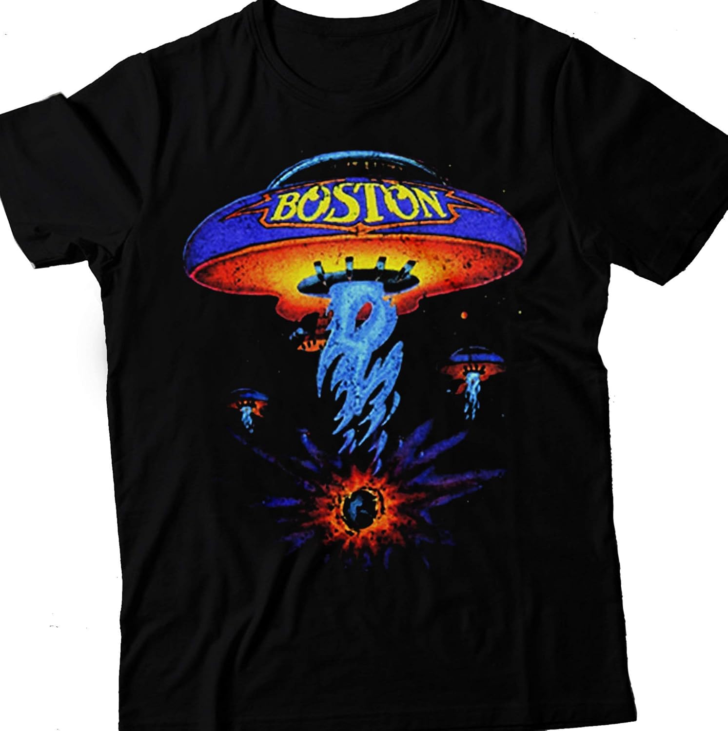 Boston T Shirt Band Classic Spaceship Starship T Shirt T Shirt S Tee