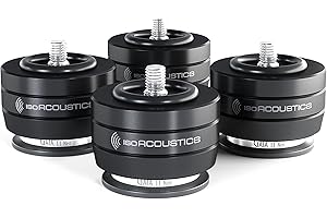 IsoAcoustics Gaia III Neo in Black - Isolation feet for Speakers & subwoofers 70 lbs (32kg) or Less. (Set of 4)