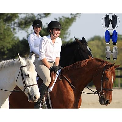 Buy Horse Riding Gloves Kids Boys Girls Equestrian Ride Youth 1 2 Pair Color Black Blue Summer Comfortable Grip For Kid Age 5 13 Online In Turkey B094js5vtz