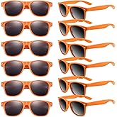 TUPARKA 12 Pack Sunglasses in Bulk School Party Goody Bag Fillers for Birthday Party Beach Pool Party, Orange