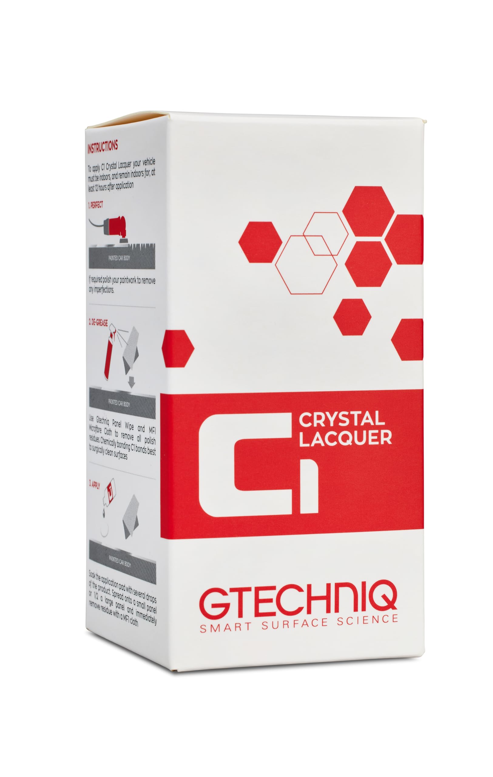 Gtechniq C1 Crystal Lacquer Ceramic Coating for Cars, 30ml | High Shine Crystal Clear Finish, Prevents Minor Scratching, Easy to Apply, Ideal for Matt Paint Finishes, Up to 5 Years Durability