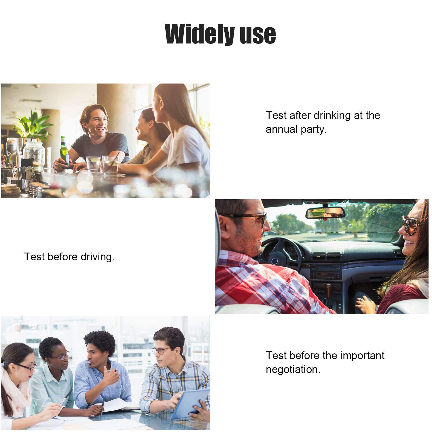 Alcohol Breathalyzer bedee Brethalizer Breathalyser Kit Alcohol Breath Tester Professional Digital Breath Analyzer Large LCD Display High Accuracy Fast Response Backlight Portable Electronic Breathalyzer