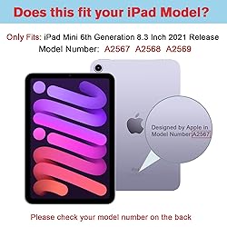 ProCase Clear Case for iPad Mini 7th(A17 Pro) 2024