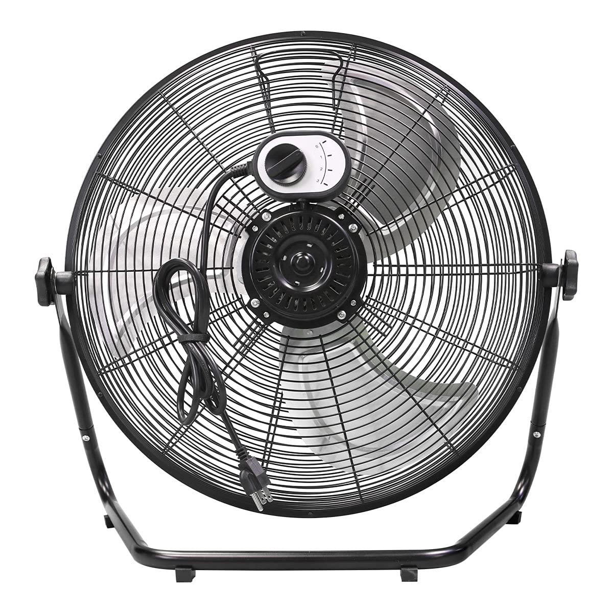 Maxx Air 20 Inch Fan, High Velocity Floor Fan with 2250 CFM, 3-Speed Metal Floor Fan for Indoor Use, Tilting Design, Efficient Air Circulation, Durable Construction for Home or Office