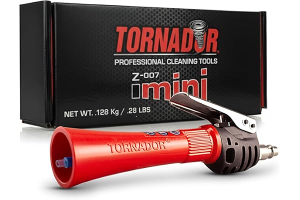 Tornador Z-007 Mini | Compact High-Pressure Car Cleaning Tool | Ergonomic Design Speeds Up Interior Detailing | Works with Ai