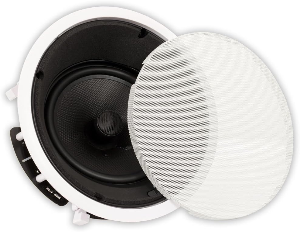 Theater Solutions TS80A in Ceiling 8" Angled Speaker Home Theater Surround Sound