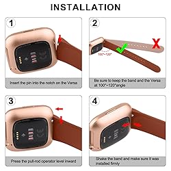 Vancle Silicone Bands Compatible with fitbit versa