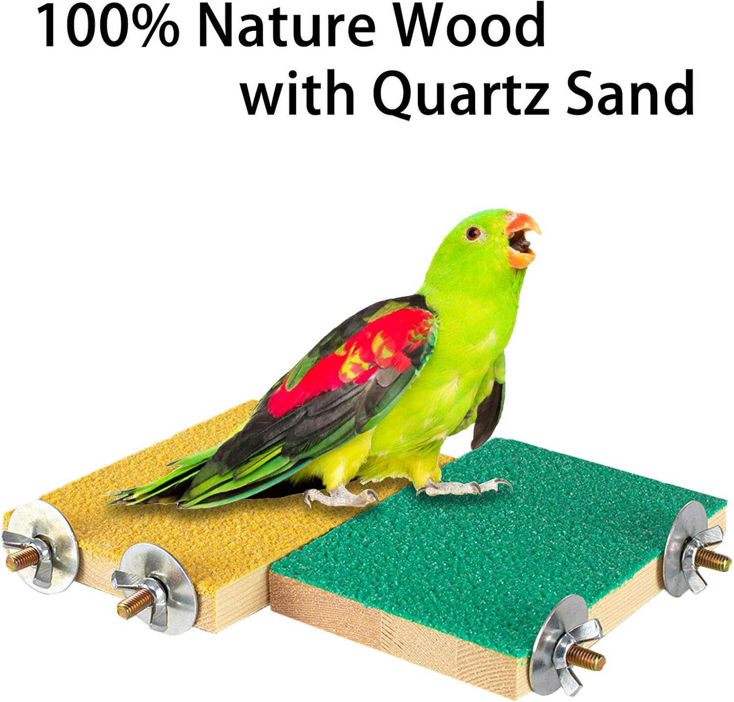 4PCS Bird Perch, Parrot perch, Parakeet perch, Premium wood parrot perches stand platform for bird cage, Bird perches for parrots, Parakeet perch Birdcage Stands, Birdcage Stands, Bird Cage Accessories : Pet Supplies