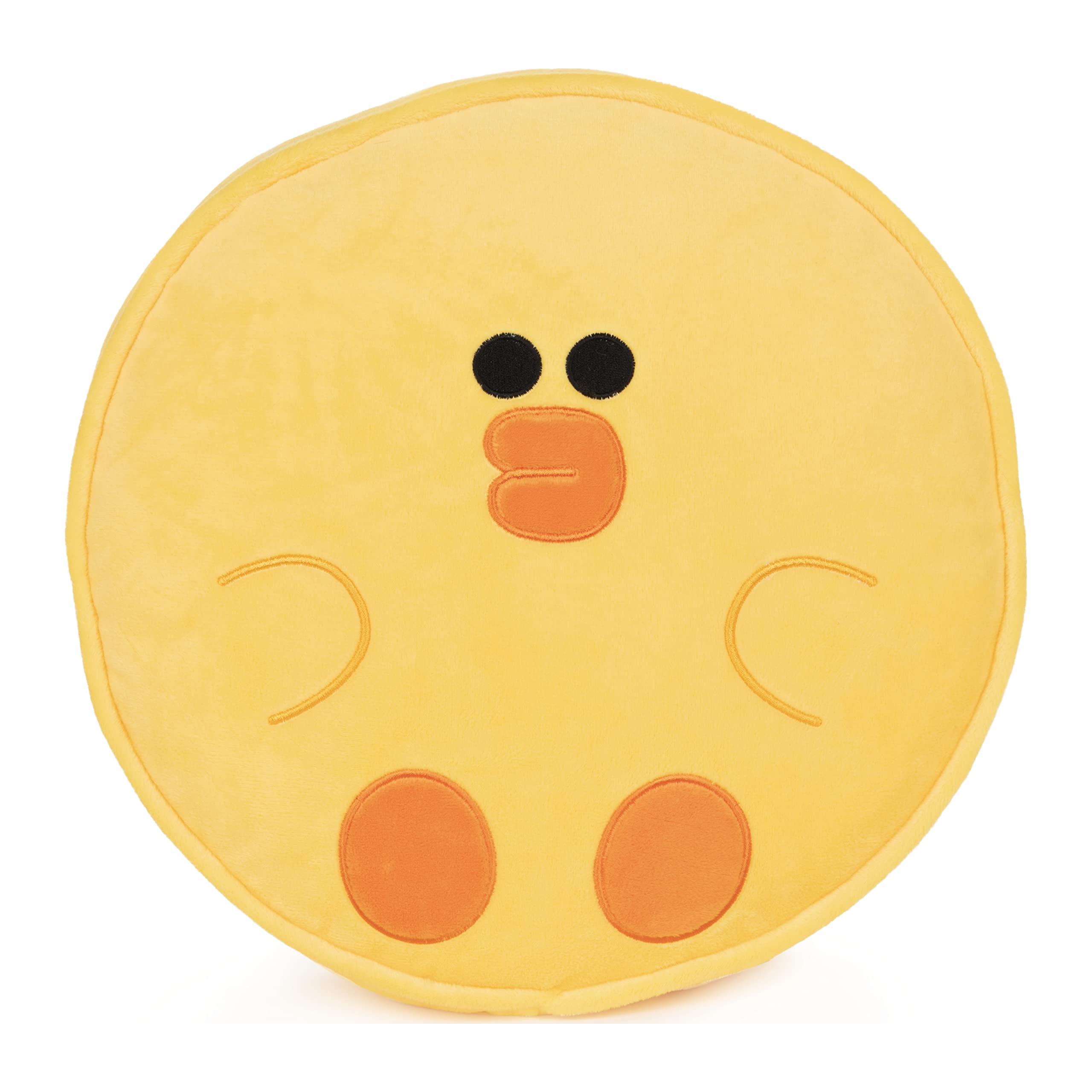 GUND LINE Friends Sally Round Body Pillow Soft Plush Stuffed, Yellow, 12”