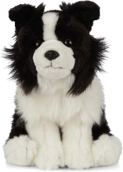 Living Nature Border Collie Soft Cuddly Toy Eco-Friendly 20cm