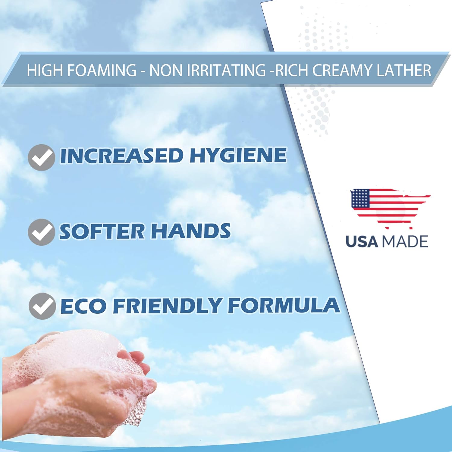 GreenFist Foaming Hand Soap Refills [ Foam Refill ] Gentle-Hand Wash Lemon Scent, 128 ounce (1 Gallon) : Beauty