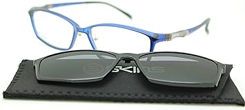 Amazon Co Jp Skins スキンズ メガネフレーム Sk 140 Col 4 クリップオンサングラス 付属 偏光 Uvカット 2way メガネ マットブルー 服 ファッション小物 Amazon Co Jp Skins スキンズ メガネフレーム Sk 140 Col 4 クリップオンサングラス 付属 偏光 Uvカット 2way メガネ マットブルー 服 ファッション小物