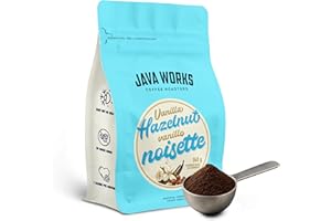 Java Works Coffee Vanilla Hazelnut Flavoured Coffee *Ground*, 340 Grams
