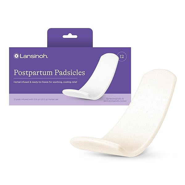 LANSINOH POSTPARTUM COOLING PADS, PERINEAL ICE PACKS, 12...
