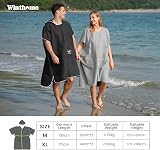 Winthome Changing Robe for Adults Unisex Lightweight Microfiber Blue XL view 6
