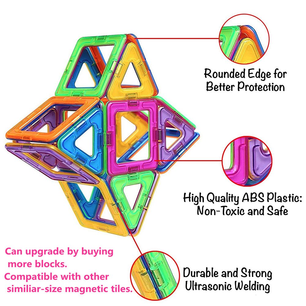 plastic magnetic building blocks