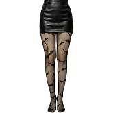 Seelsetudo Women's Tights for Costumes & Cosplay | Women's Black Tights Gothic Fishnet Stockings Pantyhose for Halloween Cosplay