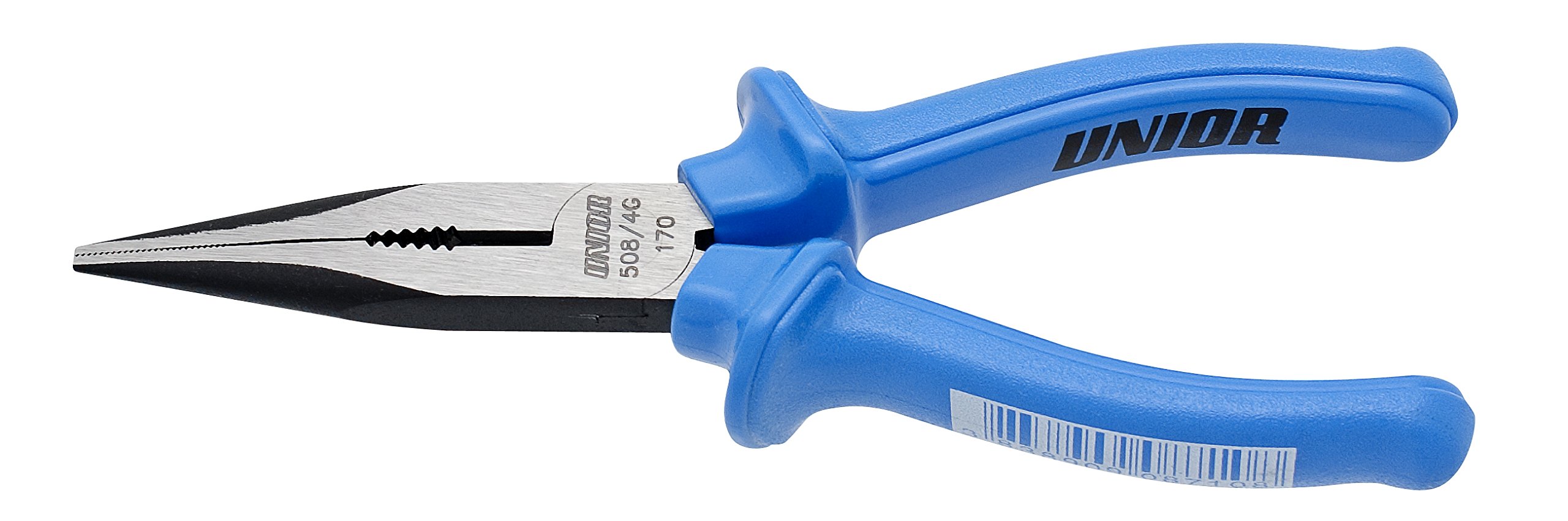 Unior 508/4G Straight Long Nose Pliers with Side Cutter and Extra, 200 mm