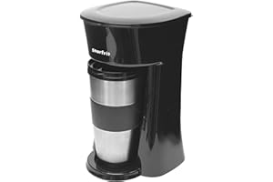 Starfrit Electric Single-Serve Coffee Maker - 360ml - Travel Mug - Removable Filter Basket & Holder - 600W