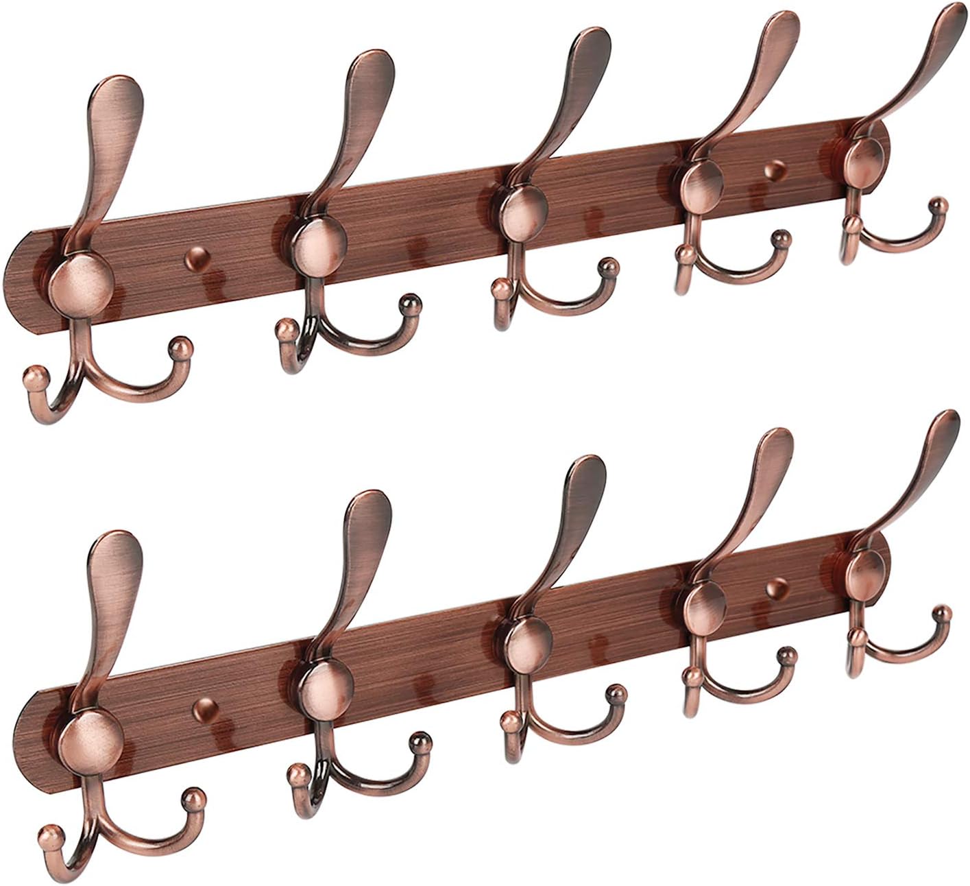 tri hook wall mounted coat rack