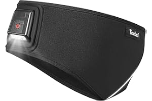 LED Ear Warmer Headband for Women and Men Winter Headbands with Light, 4 Light Modes, USB Rechargeable Ear Muffs for Cold Wea