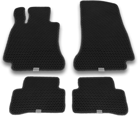 Amazon Motlinerフロアマット カスタムフィットwith Dual Layeredハニカムデザインforメルセデス ベンツcクラス15 18 All Weather Heavy Dutyの前面と背面保護 Eva素材 掃除しやすい フロアマット 車 バイク